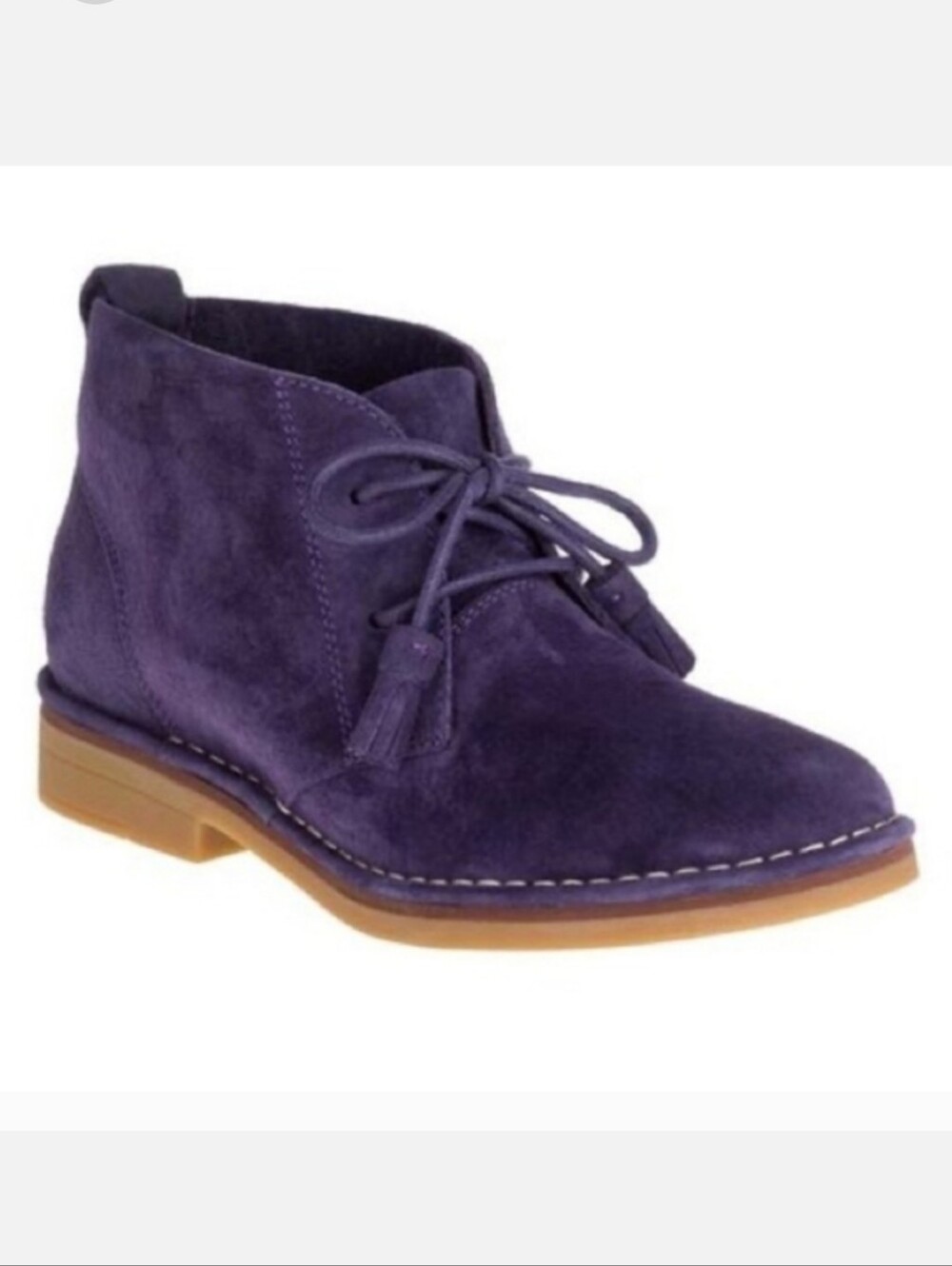 Hush Puppies Cyra Catelyn Plum Suede Ankle Booties Women’s 9.5